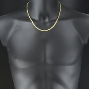 9ct Yellow Gold Rope Chain 20&#8243; 4.5mm