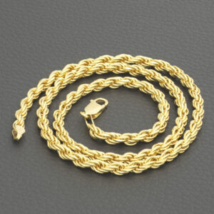 9ct Yellow Gold Rope Chain 20&#8243; 4.5mm