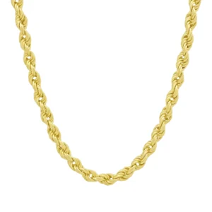 9ct Yellow Gold Rope Chain 20.5″ 5.5mm