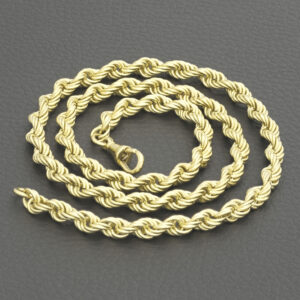 9ct Yellow Gold Rope Chain 20.5&#8243; 5.5mm