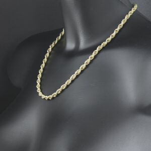 9ct Yellow Gold Rope Chain 20&#8221; 5.5mm