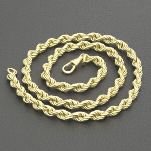 9ct Yellow Gold Rope Chain 20&#8221; 5.5mm