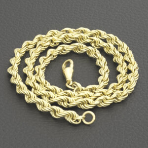 9ct Yellow Gold Rope Chain 20.5&#8243; 5.5mm
