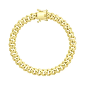 9ct Yellow Gold Cuban Bracelet 7.5” 7.5mm