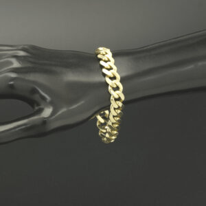 9ct Yellow Gold Cuban Bracelet 7&#8243; 11mm