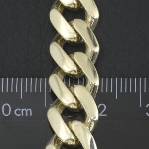 9ct Yellow Gold Cuban Bracelet 7&#8243; 11mm