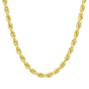 9ct Yellow Gold Rope Chain 18″ 5.5mm