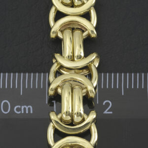 9ct Yellow Gold Byzantine Chain 22.5&#8243; 10mm