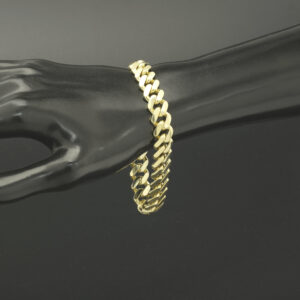 9ct Yellow Gold Cuban Bracelet 8&#8243; 11mm