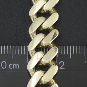 9ct Yellow Gold Cuban Bracelet 8&#8243; 11mm