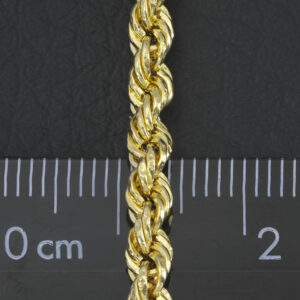 18ct Yellow Gold Rope Bracelet 7.5″ 3.5mm