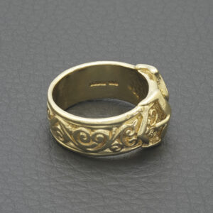 9ct Yellow Gold Buckle Ring