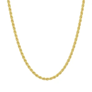 9ct Yellow Gold Rope Chain 20″ 3mm