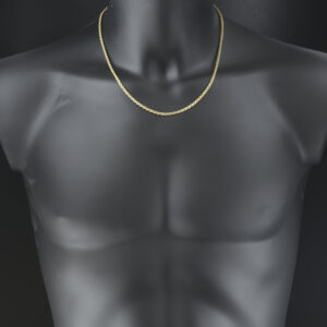 9ct Yellow Gold Rope Chain 20&#8243; 3mm