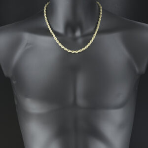 9ct Yellow Gold Rope Chain 20.5&#8243; 5.5mm