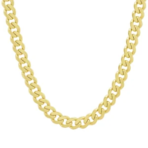 9ct Yellow Gold Cuban Chain 24″ 7.5mm