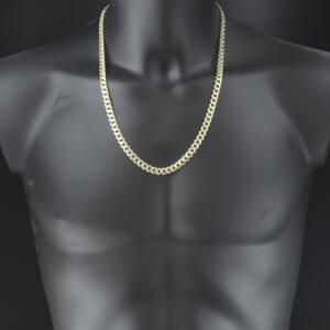 9ct Yellow Gold Cuban Bracelet 8&#8221; 7.5mm