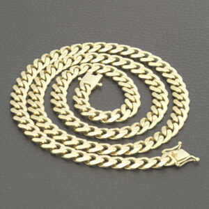 9ct Yellow Gold Cuban Bracelet 8&#8221; 7.5mm