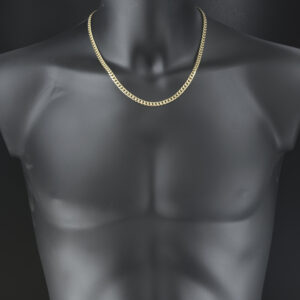 9ct Yellow Gold Curb Chain 20.5&#8243; 5mm