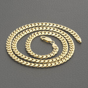 9ct Yellow Gold Curb Chain 20.5&#8243; 5mm