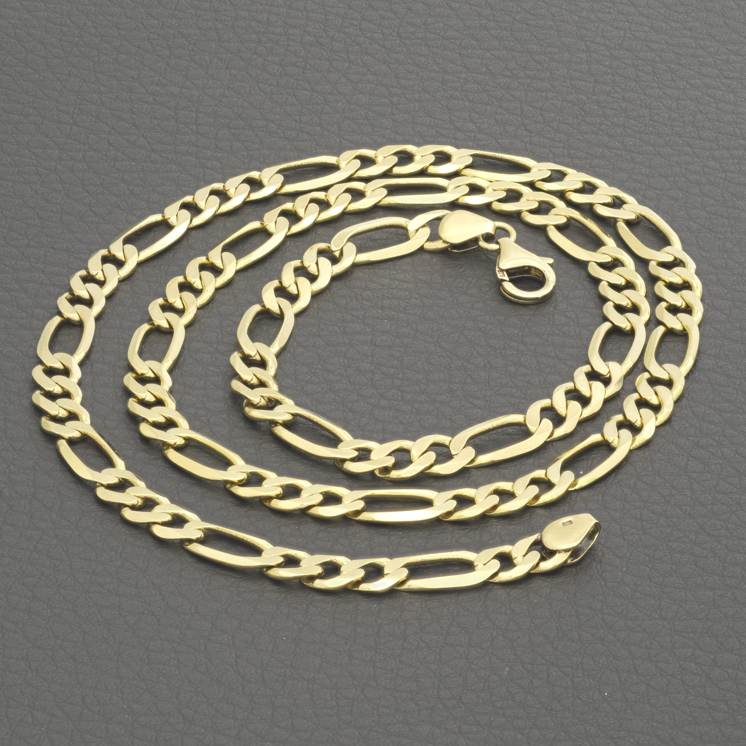 9ct Yellow Gold Figaro Chain 22.5" 6.5mm - Image 2