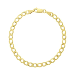 9ct Yellow Gold Curb Bracelet 7.5″ 5mm