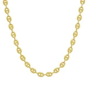 9ct Yellow Gold Fancy Link Chain 16″ 5.5mm