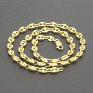 9ct Yellow Gold Fancy Link Chain 16&#8243; 5.5mm