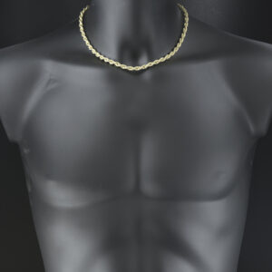 9ct Yellow Gold Rope Chain 18&#8243; 5.5mm