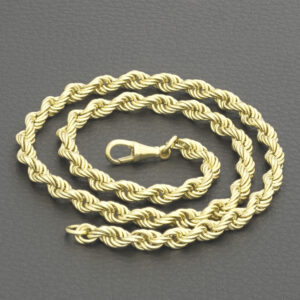 9ct Yellow Gold Rope Chain 18&#8243; 5.5mm