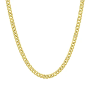 9ct Yellow Gold Curb Chain 22″ 4.5mm