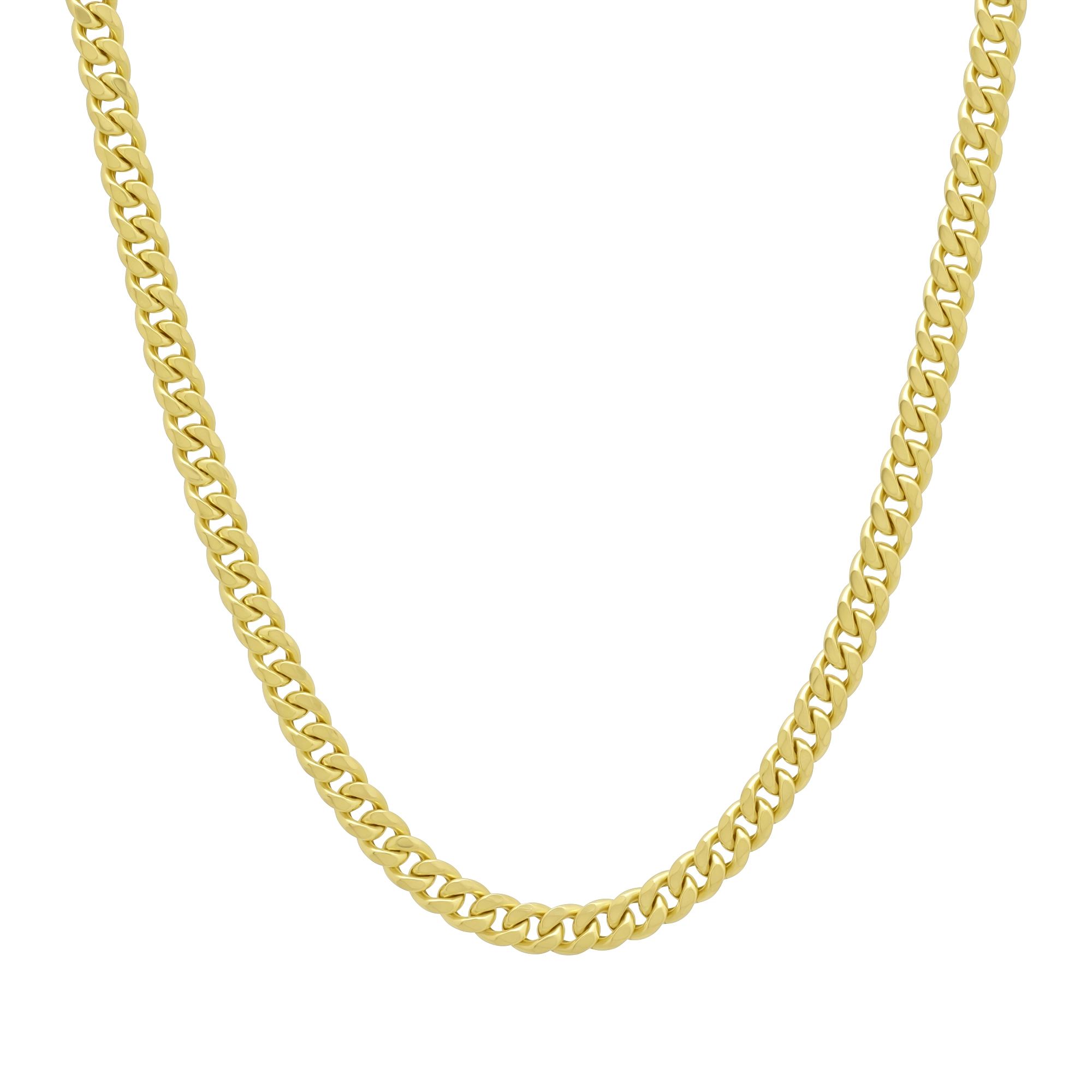 9ct Yellow Gold Curb Chain 22" 4.5mm