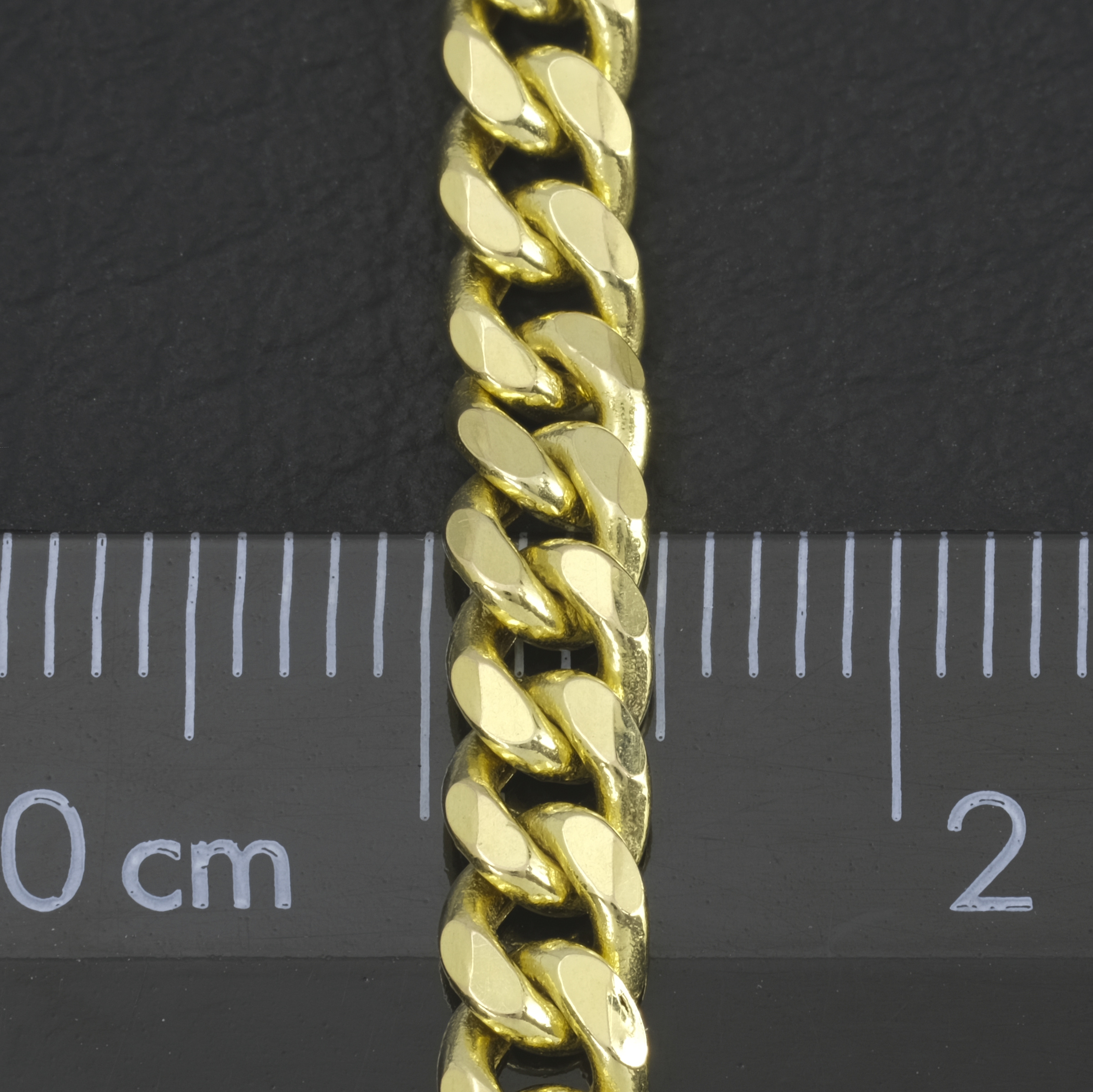 9ct Yellow Gold Curb Chain 22" 4.5mm - Image 5