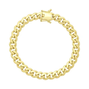 9ct Yellow Gold Cuban Bracelet 7.5&#8221; 7.5mm
