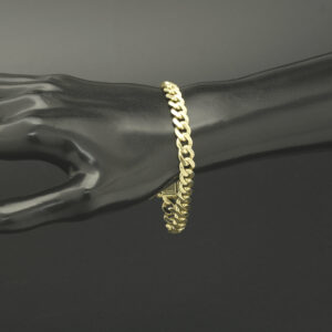 9ct Yellow Gold Cuban Bracelet 7.5&#8221; 7.5mm