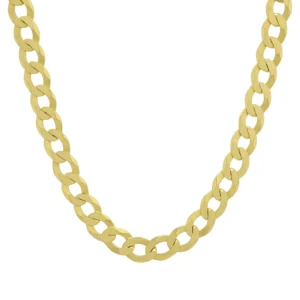 9ct Yellow Gold Curb Chain 26″ 8mm
