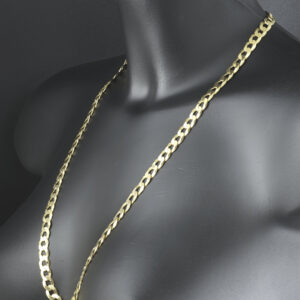 9ct Yellow Gold Curb Chain 26&#8243; 8mm