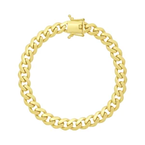 9ct Yellow Gold Cuban Bracelet 7.5&#8221; 7.5mm