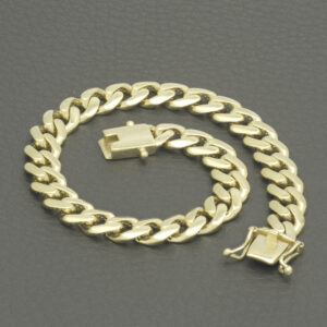 9ct Yellow Gold Cuban Bracelet 7.5&#8221; 7.5mm