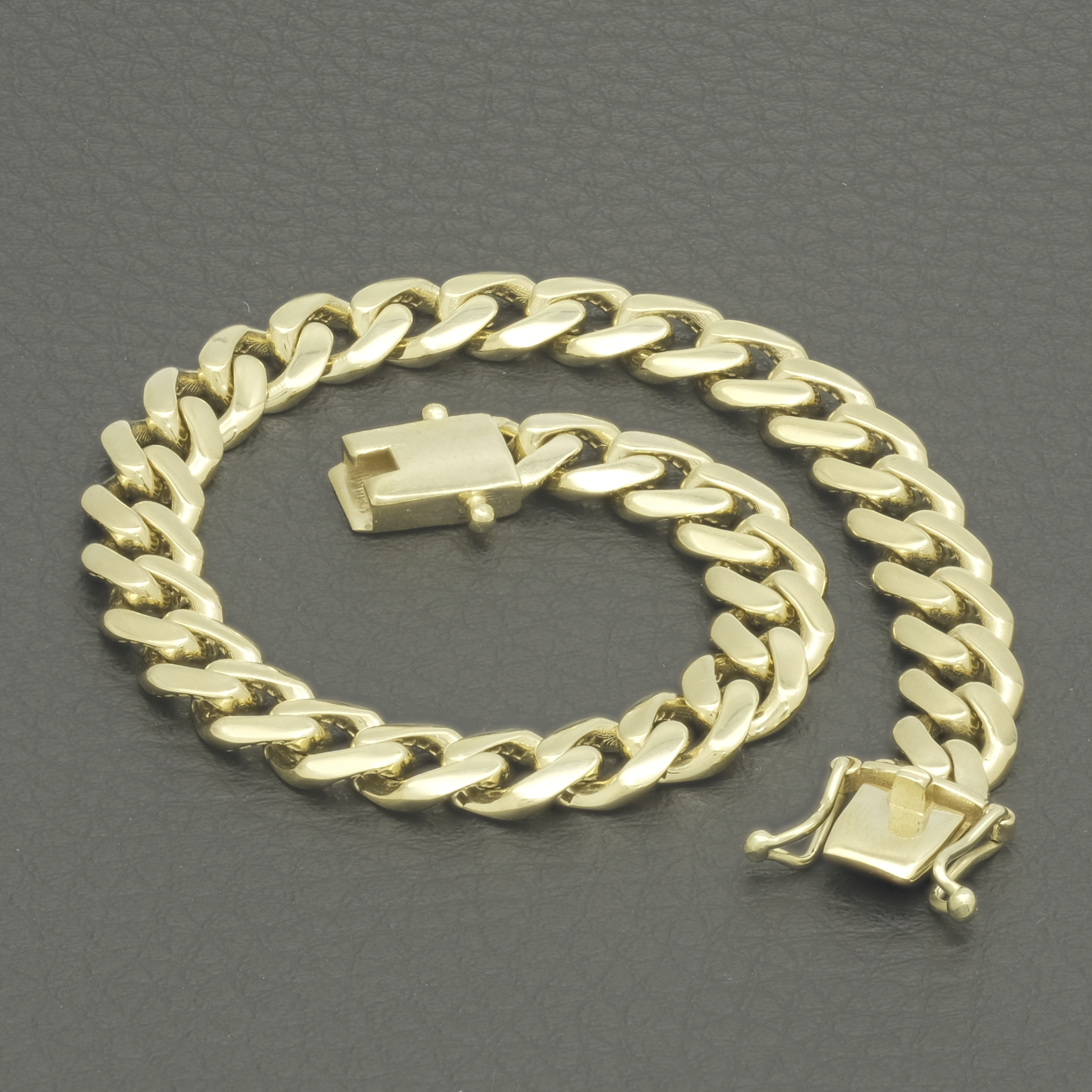 9ct Yellow Gold Cuban Bracelet 7.5'' 7.5mm - Image 4