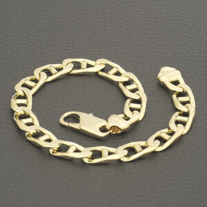 9ct Yellow Gold Marina Bracelet 9&#8243; 8mm
