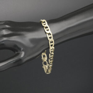 9ct Yellow Gold Marina Bracelet 9&#8243; 8mm