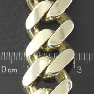 9ct Yellow Gold Cuban Bracelet 8&#8243; 19.5mm