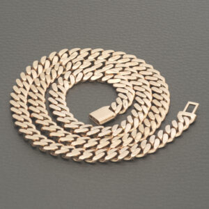 9ct Rose Gold Cuban Chain 22&#8243; 8mm
