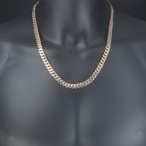 9ct Rose Gold Cuban Chain 22&#8243; 8mm