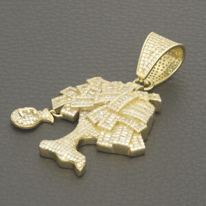 9ct Yellow Gold Gemstone Money Tree Pendant