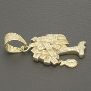 9ct Yellow Gold Gemstone Money Tree Pendant