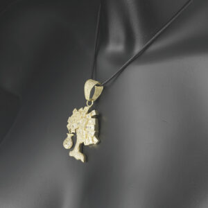 9ct Yellow Gold Gemstone Money Tree Pendant