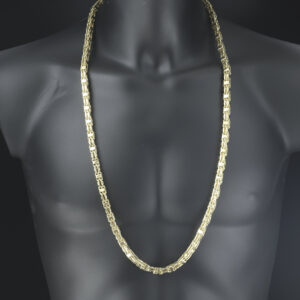 9ct Yellow Gold Cage Chain 35.5&#8243; 7.5mm