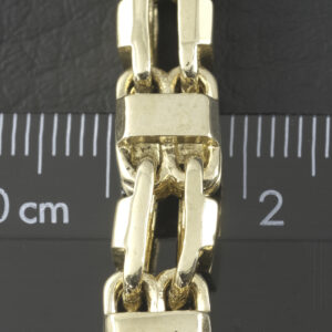 9ct Yellow Gold Cage Chain 35.5&#8243; 7.5mm